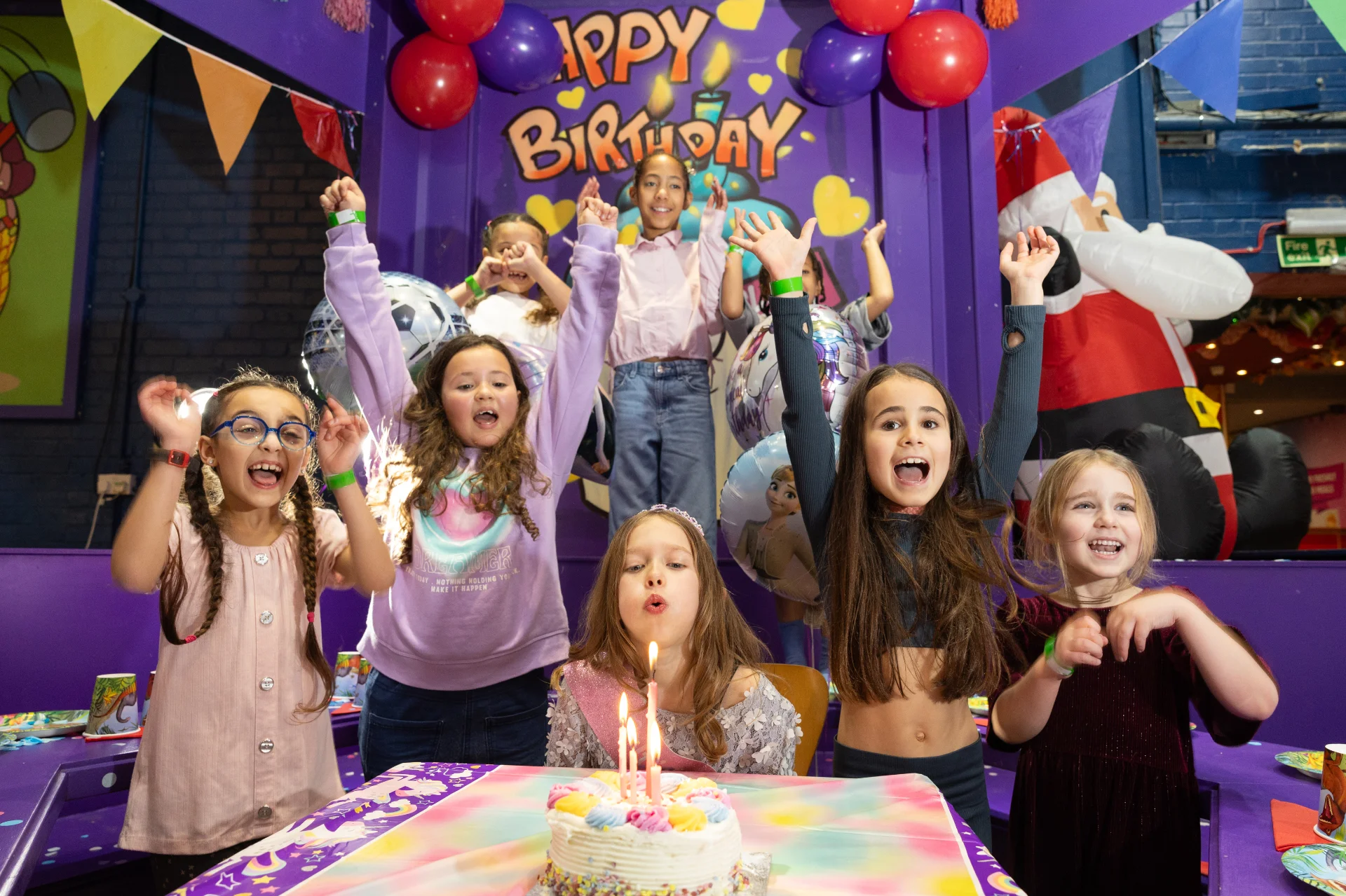 Kids celebrating at a party
