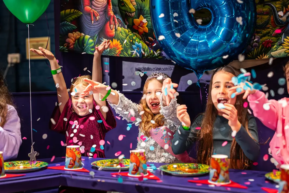 Kids celebrating